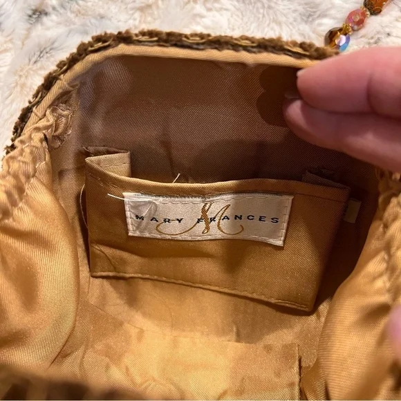 Mary Francis Bee Happy Beaded Crystal Jeweled Bumblebee Bag - Picture 13 of 16